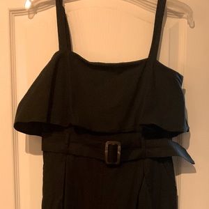 Black Sleeveless jumpsuit with belt -  size M